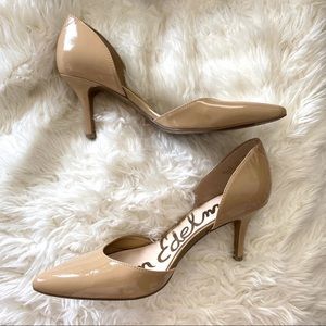 Sam Edelman Nude Opal D’Orsay Pumps Heels